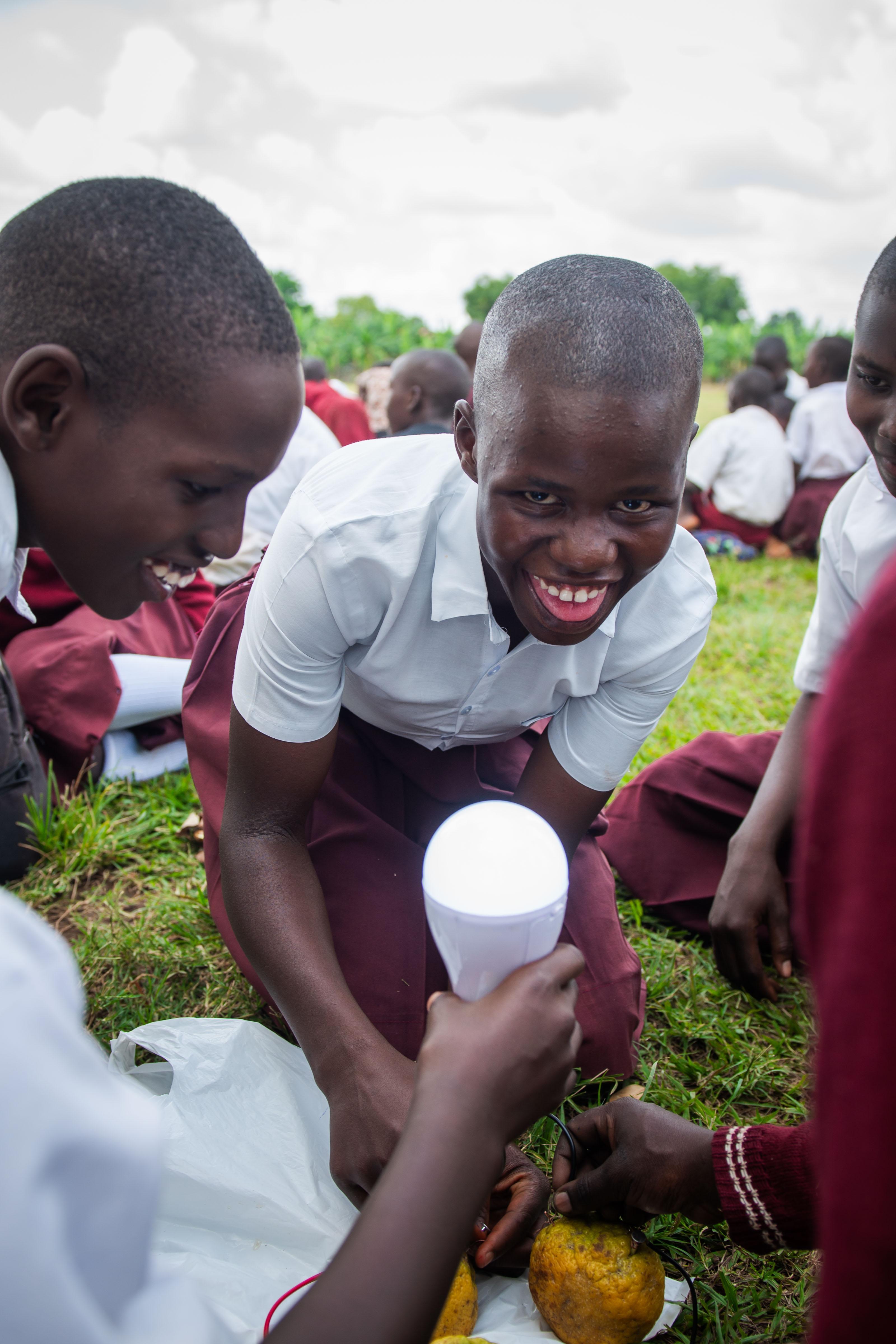 Electric circuit practical at Gulu prison primary school